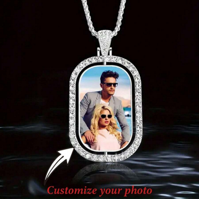 Pet Portrait Custom - Custom photo pendant necklace, personalised custom,