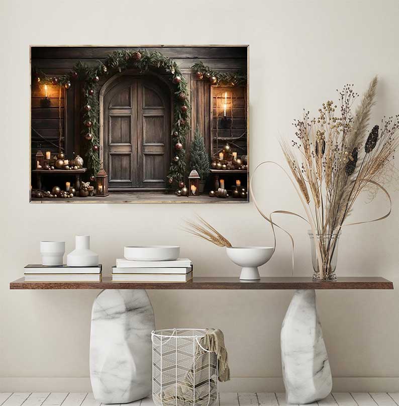 1pc frameless Large Christmas  - Family Tree Print avis et prix