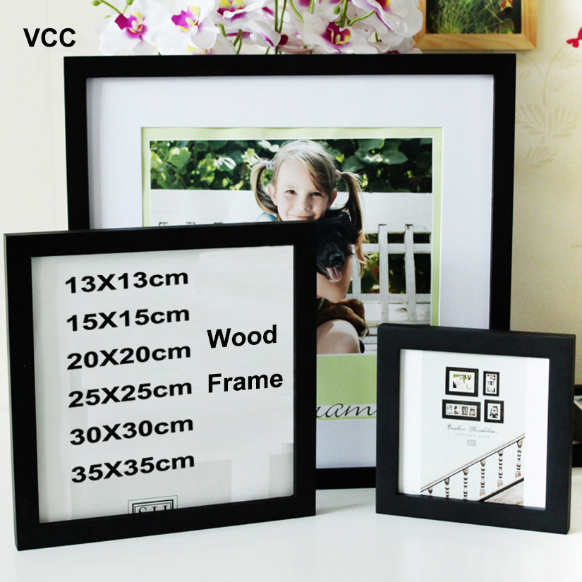 Classic Wooden Square Picture  - Engraved Wood Frame avis et prix