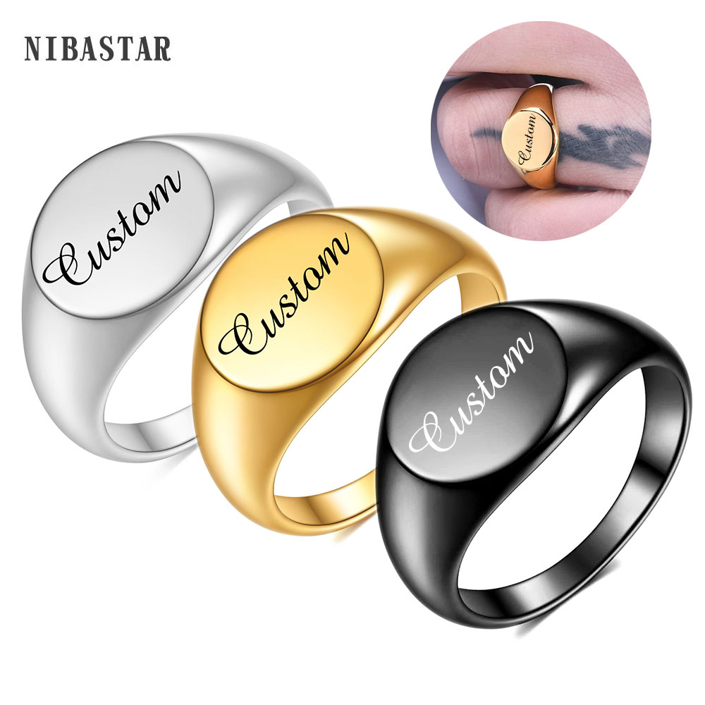 Personalised Initial Engrave C - Initial Ring Custom avis et prix