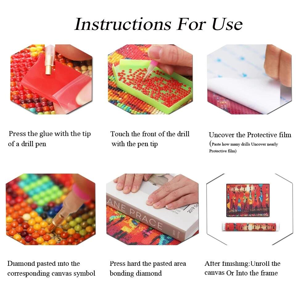 Frameless,5D DIY Full Square D - Photo Mosaic Print avis et prix