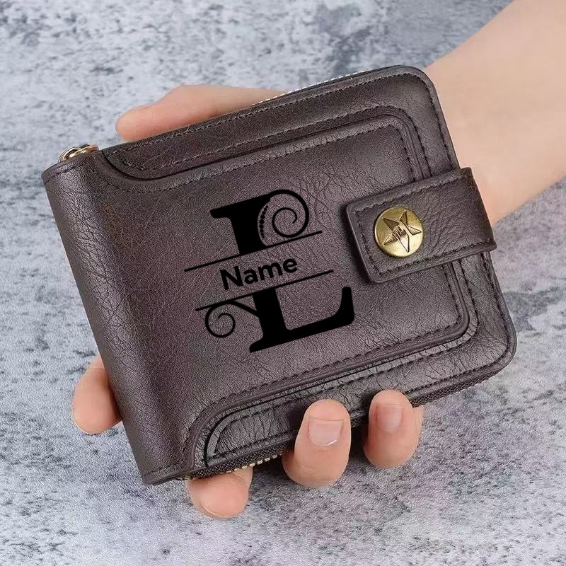 Men's Custom Wallet - Personal - Personalized Name Box avis et prix