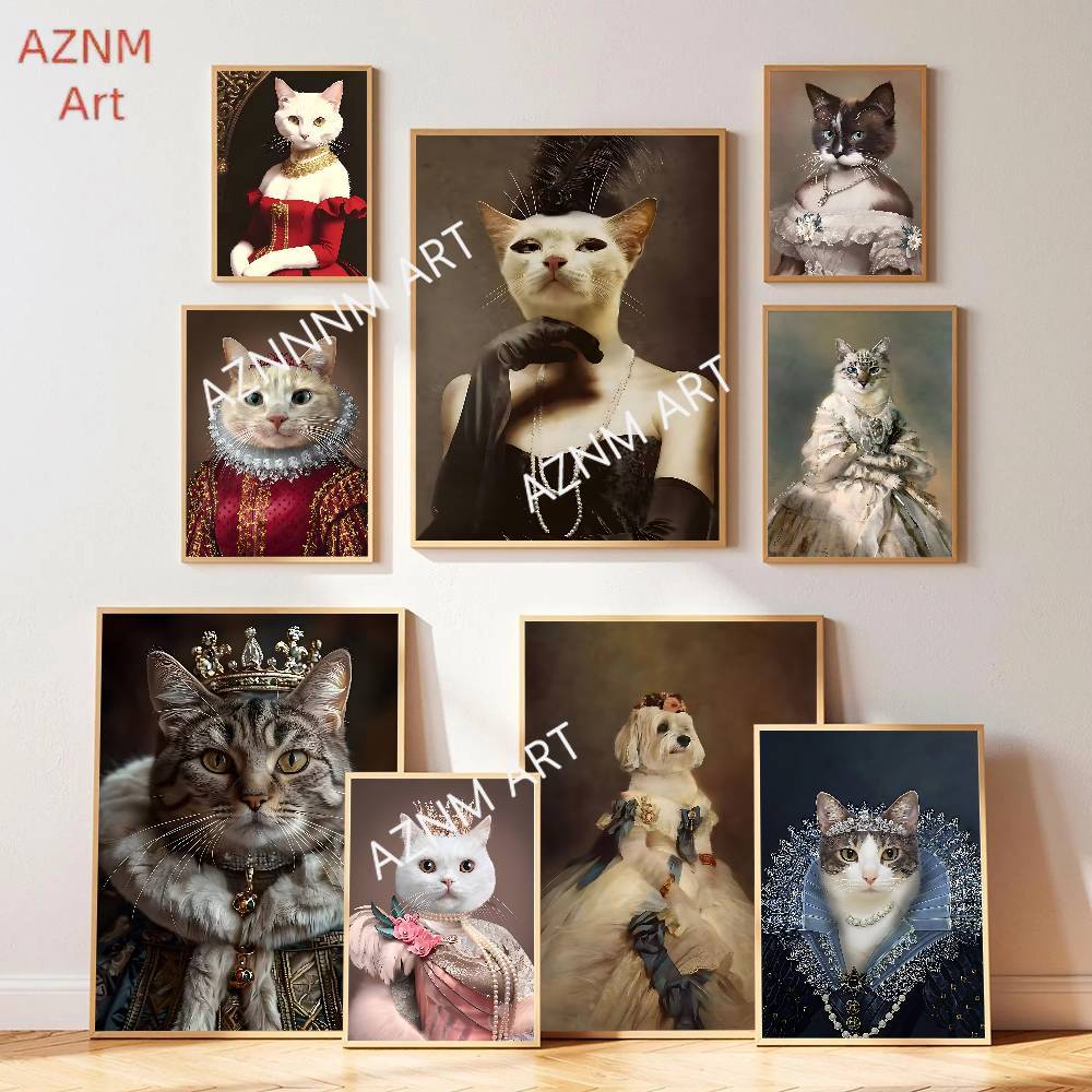 Renaissance Royal Cat Funny Po - Pet Portrait Custom avis et prix