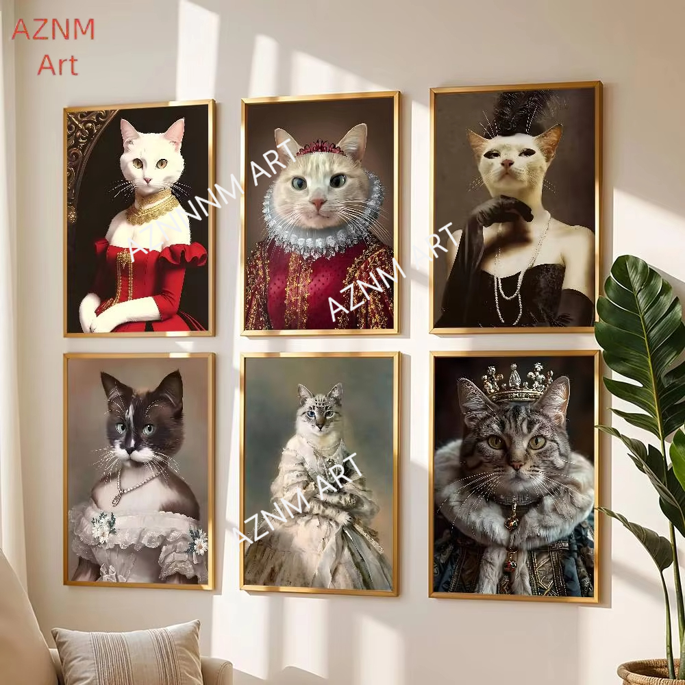 Renaissance Royal Cat Funny Po - Pet Portrait Custom avis et prix