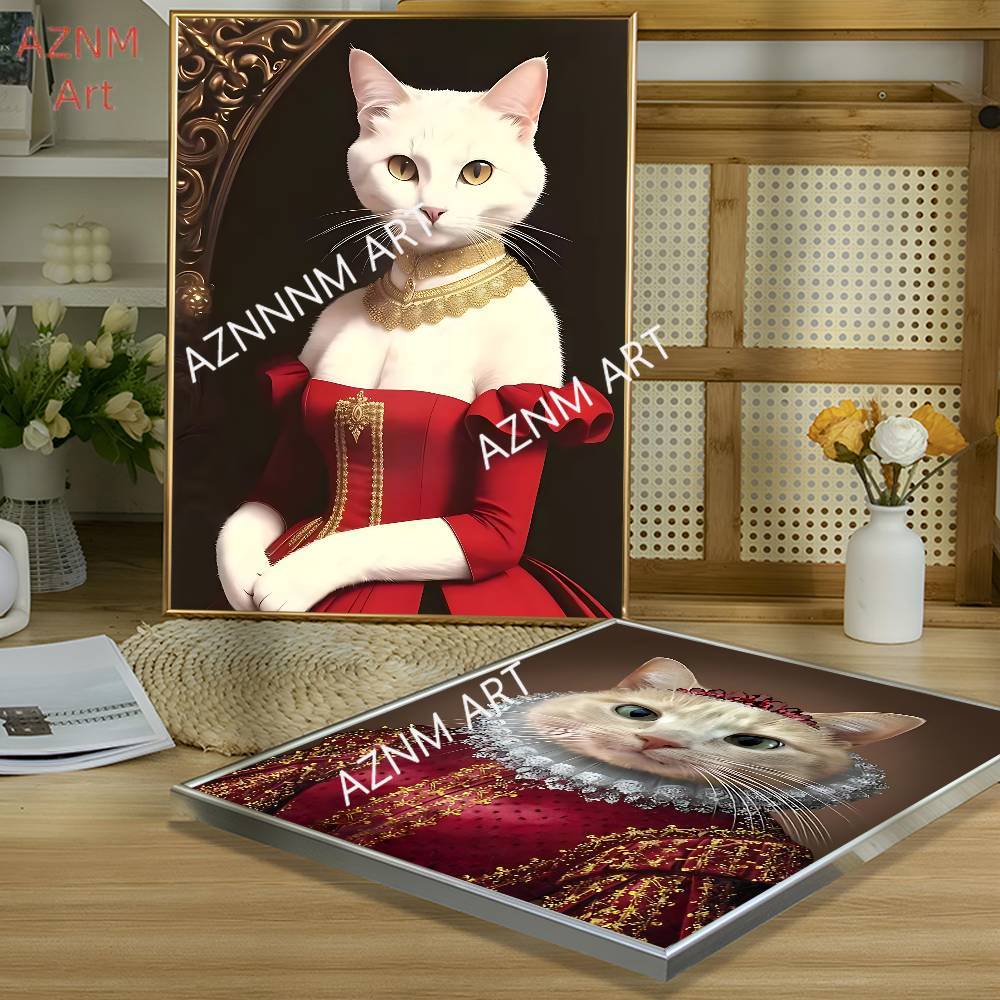 Renaissance Royal Cat Funny Po - Pet Portrait Custom avis et prix