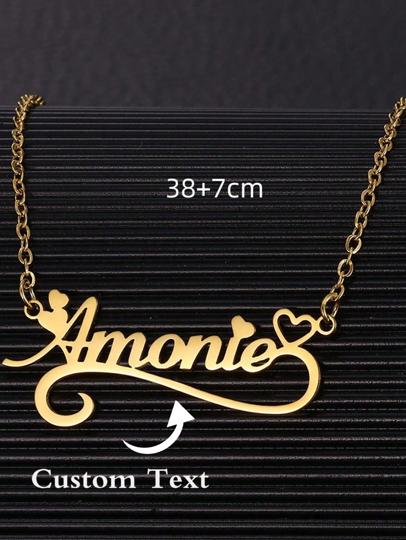 Custom Name Hollow Heart Neckl - Name Necklace Custom avis et prix