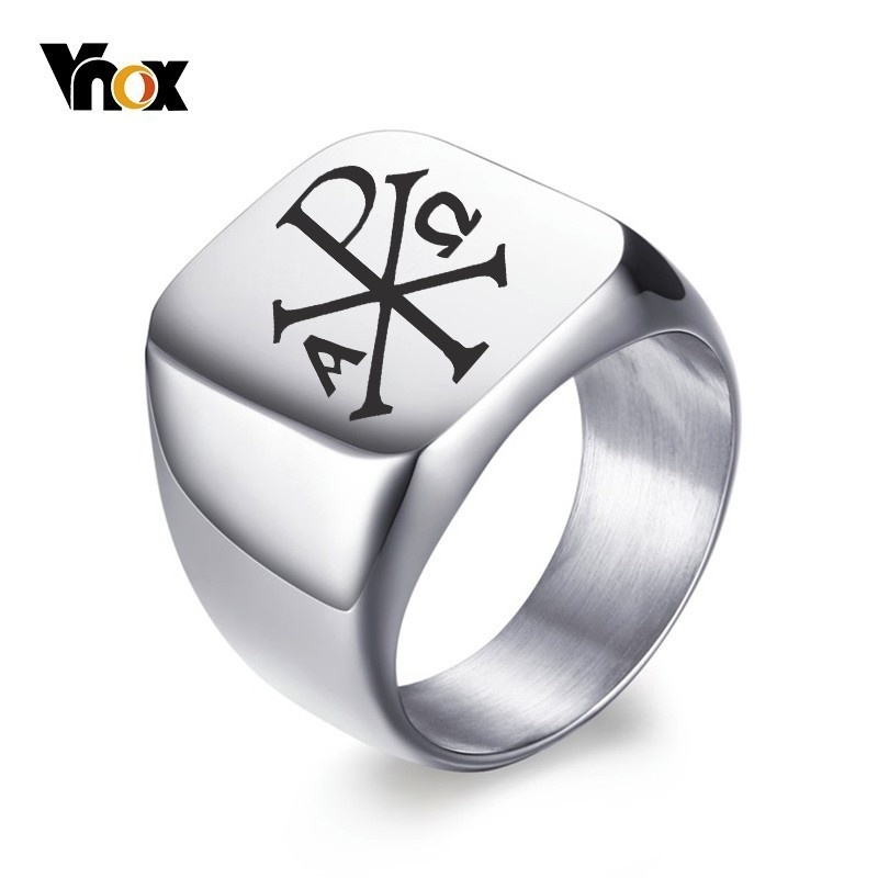 Vnox Free Personalized Stamp R - Initial Ring Custom avis et prix