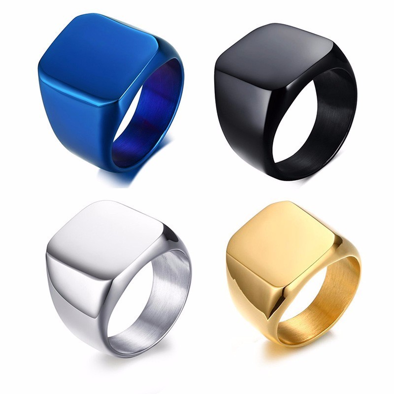 Vnox Free Personalized Stamp R - Initial Ring Custom avis et prix