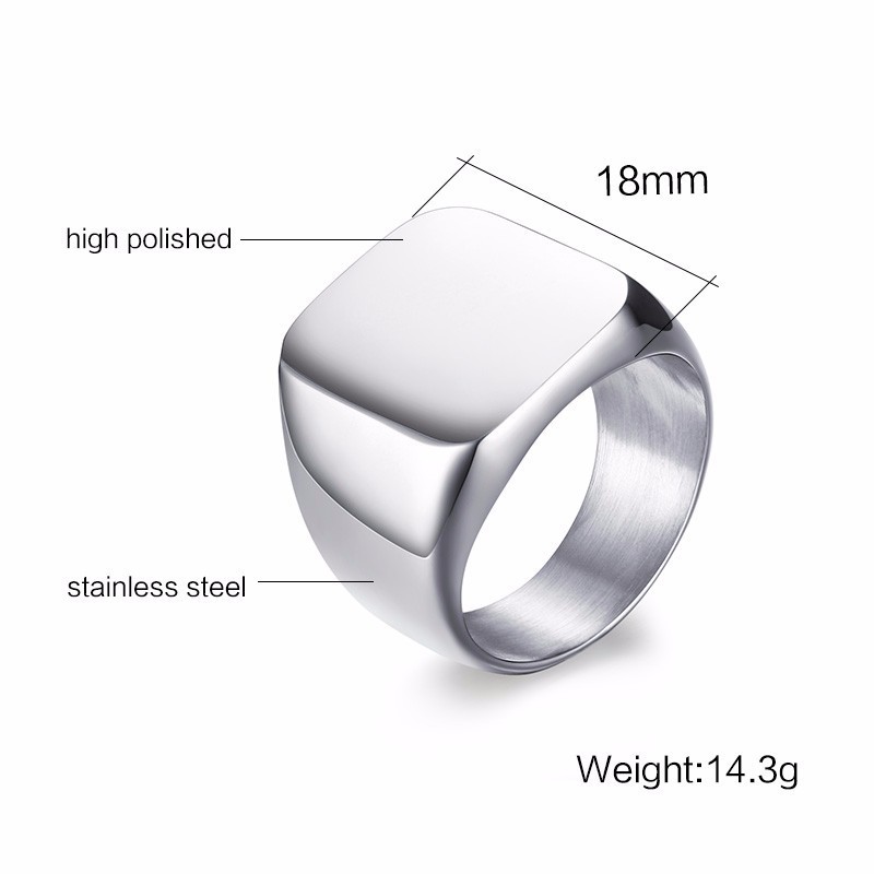Vnox Free Personalized Stamp R - Initial Ring Custom avis et prix