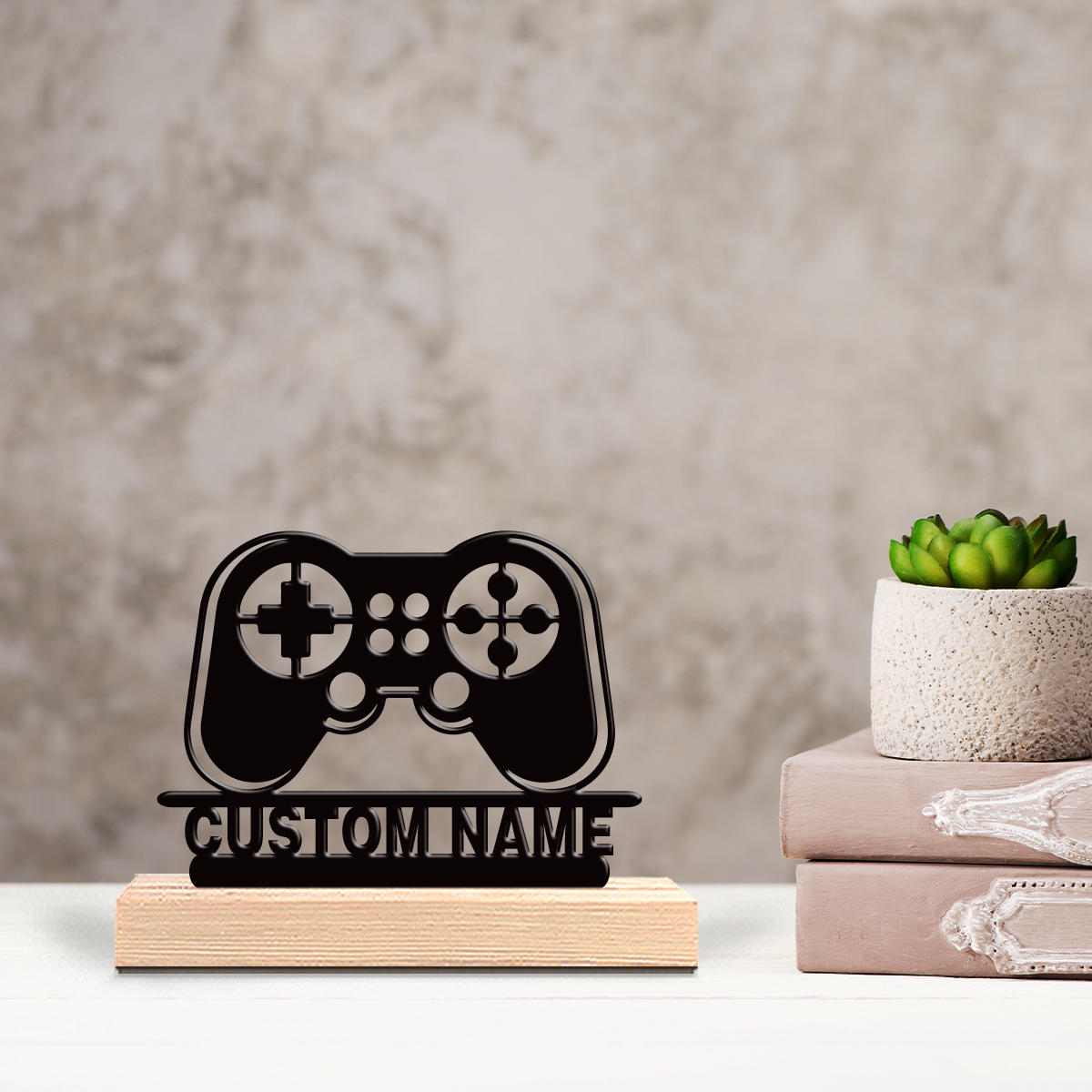 1pc Personalized Custom Game c - Engraved Wood Frame avis et prix