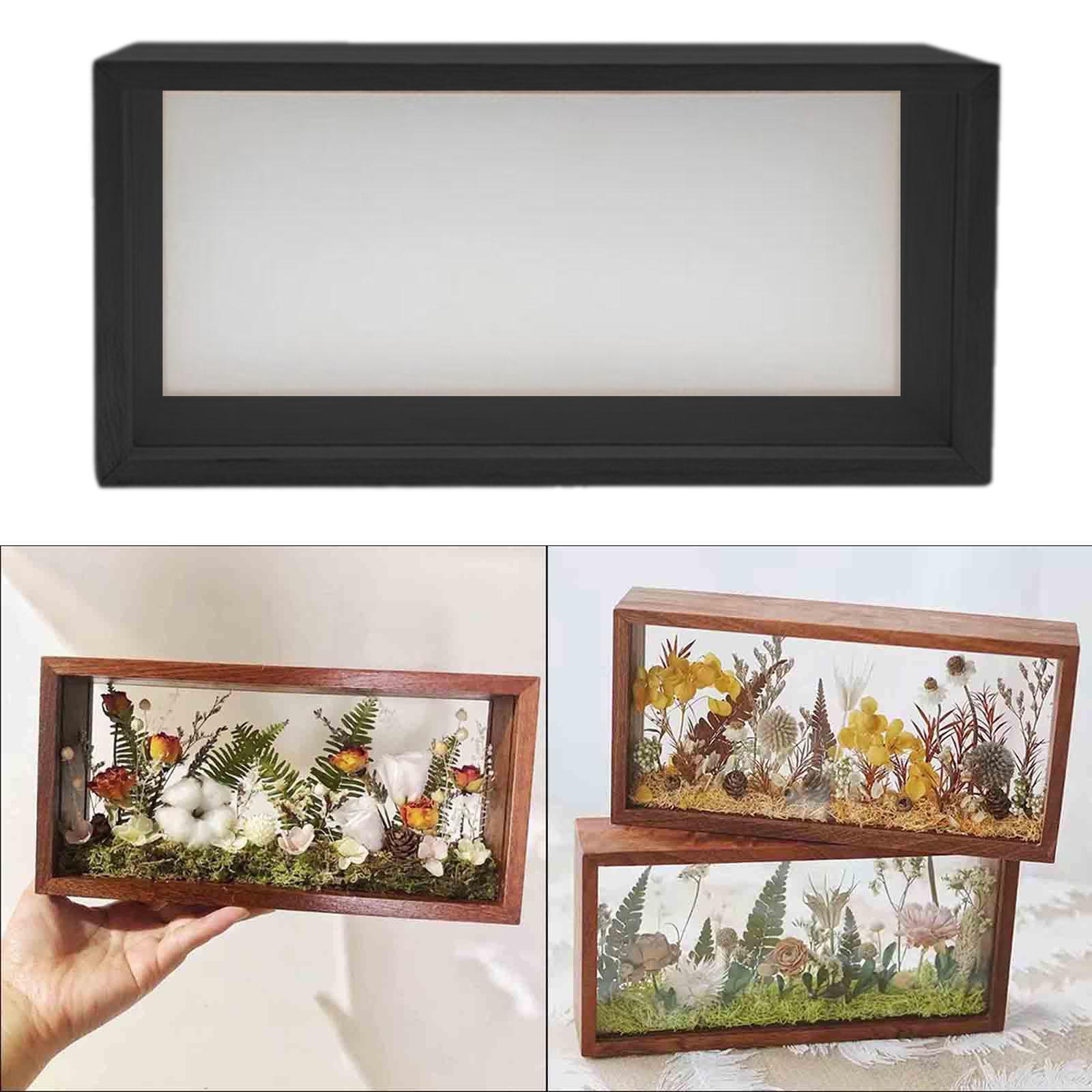 Decorative Floating Shadow Box - Engraved Wood Frame avis et prix