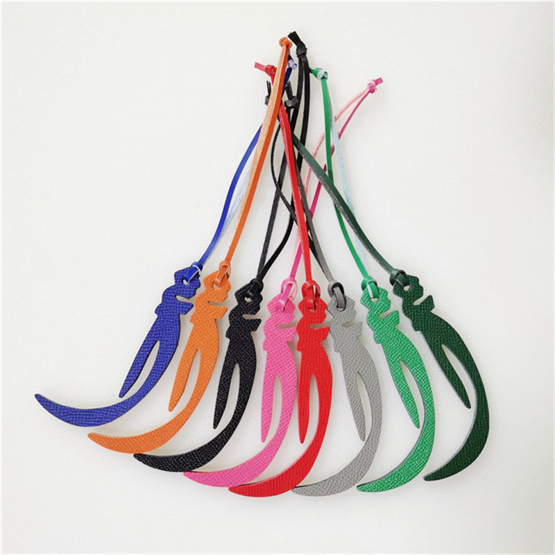 Natural Leather Keychain with  - Monogram Keychain Leather avis et prix