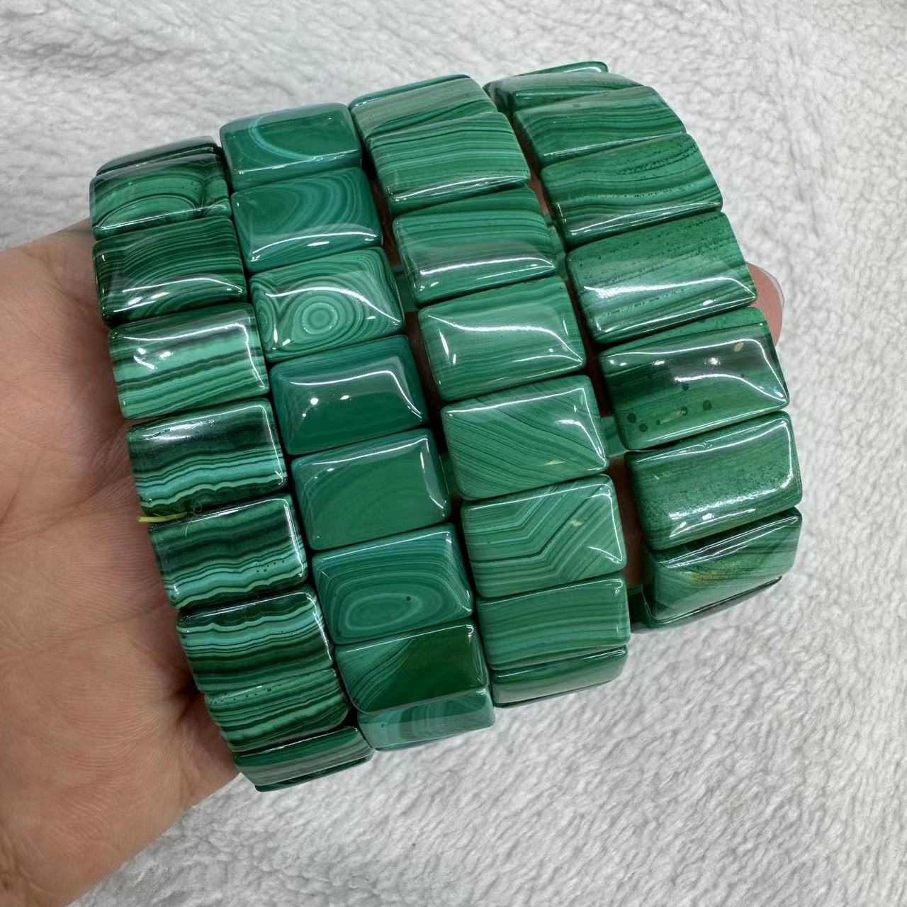 Genuine Natural Green Malachit - Coordinates Bracelet avis et prix