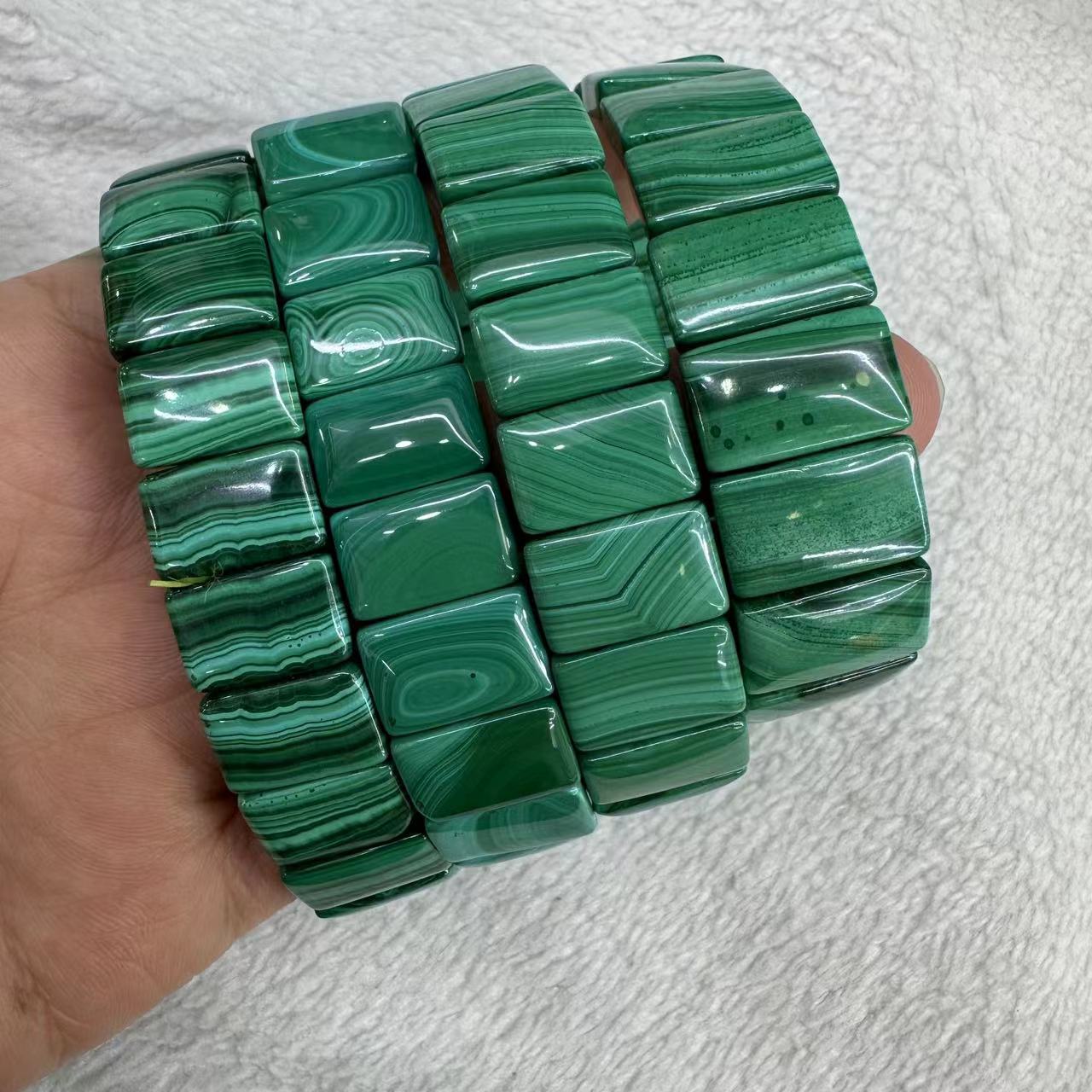 Genuine Natural Green Malachit - Coordinates Bracelet avis et prix