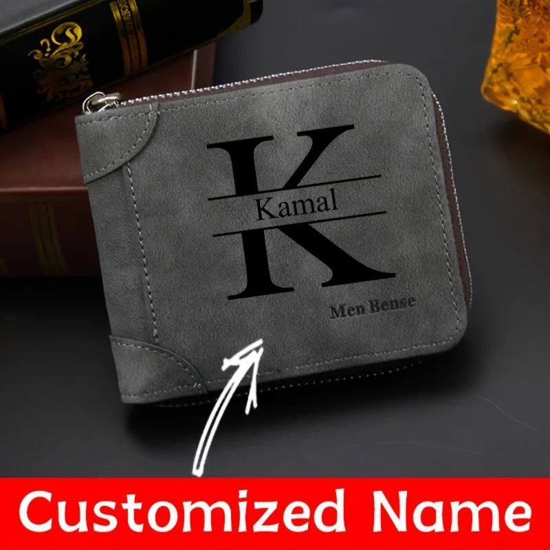 Customized Name Men's Wallet F - Personalized Name Box avis et prix