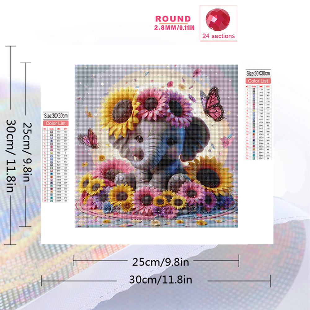 Evershine Elephant Diamond Pai - Photo Mosaic Print avis et prix