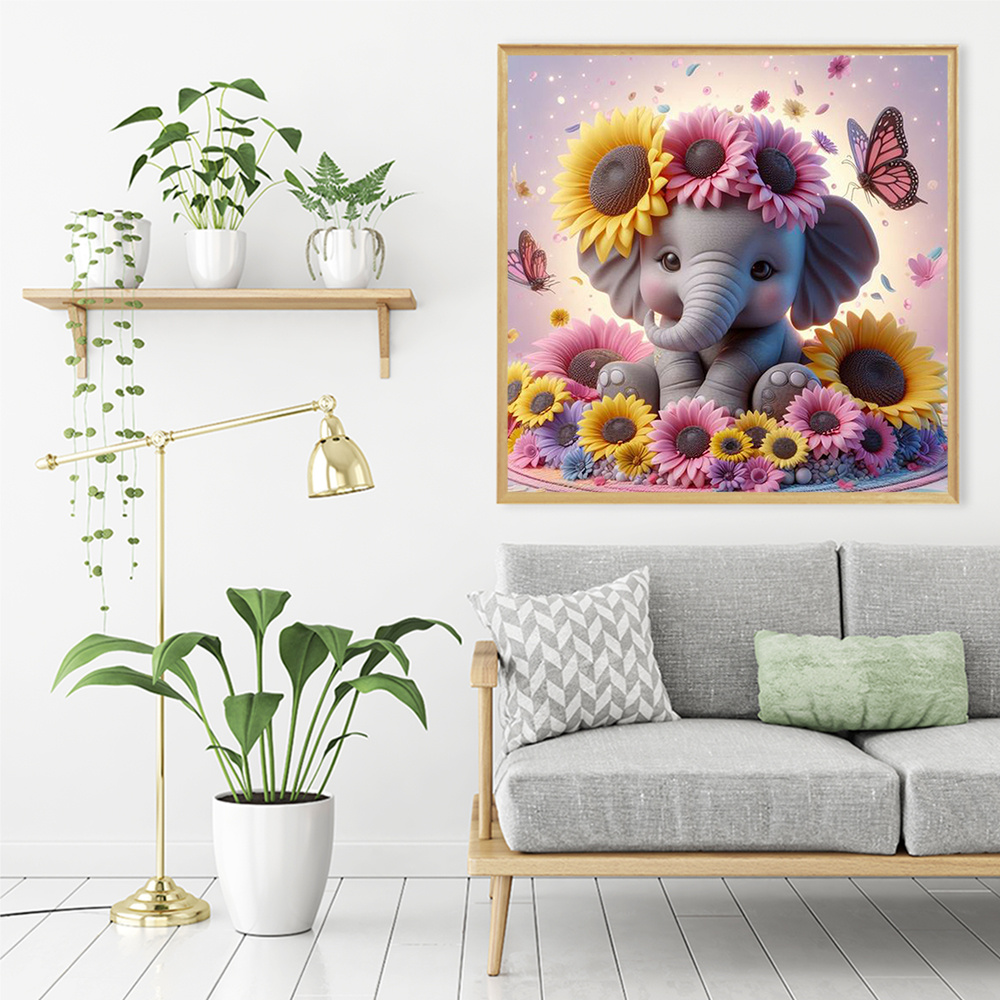 Evershine Elephant Diamond Pai - Photo Mosaic Print avis et prix