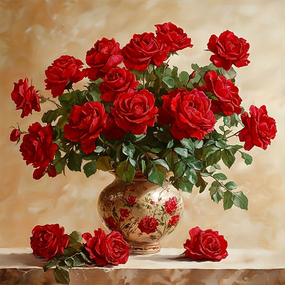 Rose Diamond Painting Full Squ - Photo Mosaic Print avis et prix