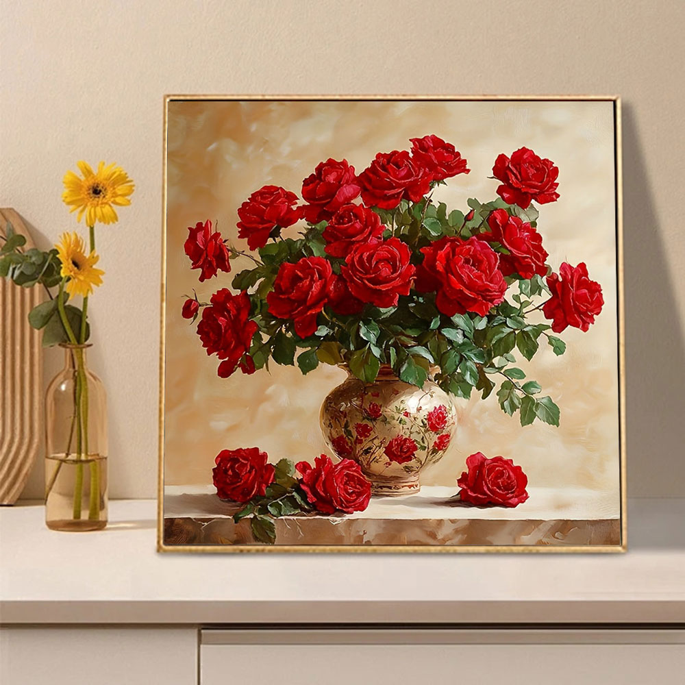 Rose Diamond Painting Full Squ - Photo Mosaic Print avis et prix