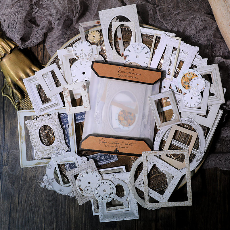 32pcs Vintage Embossed Photo F - Engraved Wood Frame avis et prix