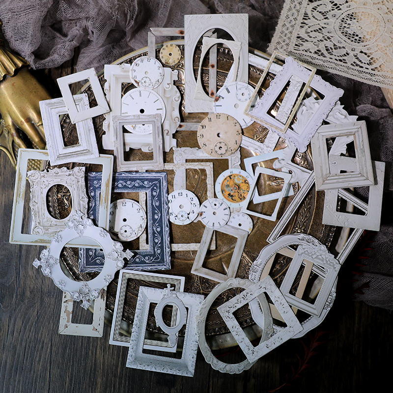 32pcs Vintage Embossed Photo F - Engraved Wood Frame avis et prix