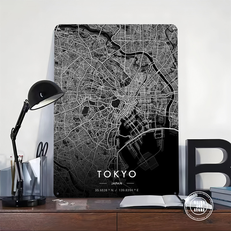 Tokyo City Map Dark Printed Po - Custom Map Poster avis et prix