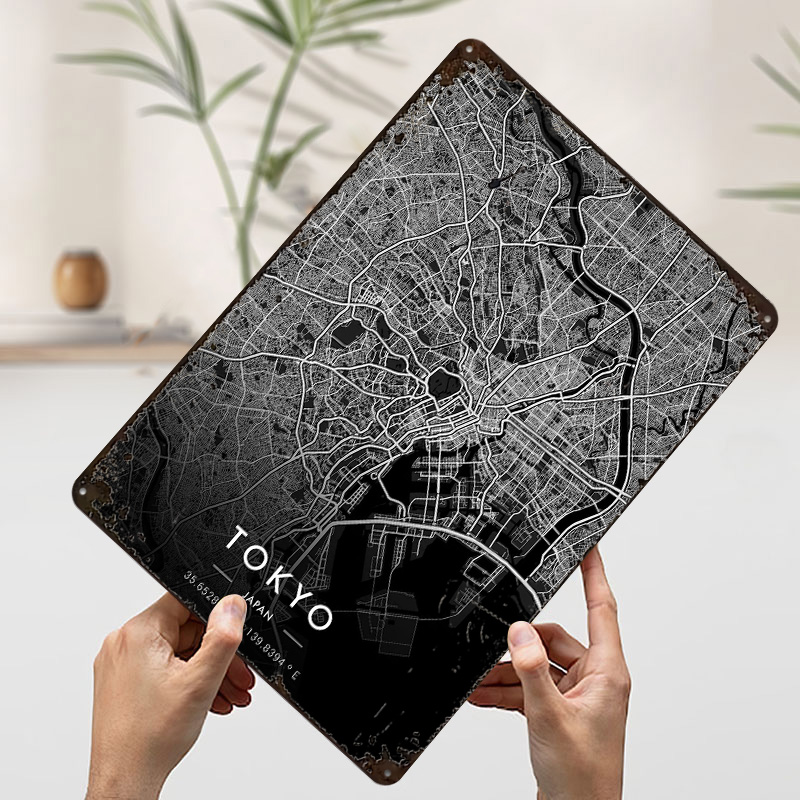 Tokyo City Map Dark Printed Po - Custom Map Poster avis et prix