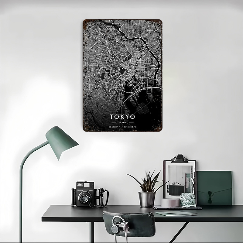 Tokyo City Map Dark Printed Po - Custom Map Poster avis et prix