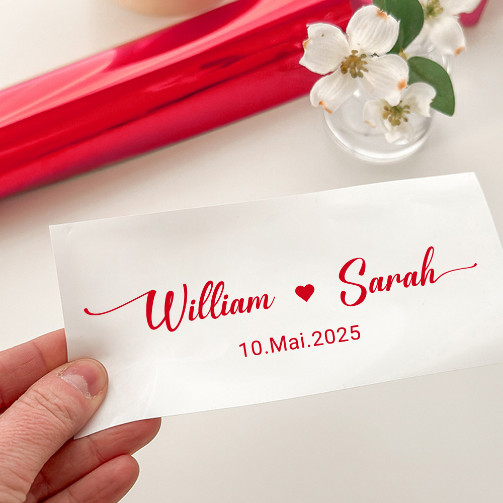 Custom Name Decals for Wedding - Personalized Name Box avis et prix