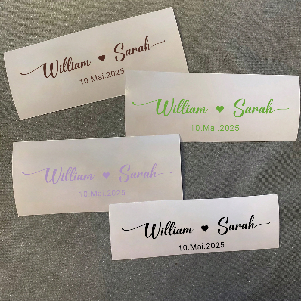 Custom Name Decals for Wedding - Personalized Name Box avis et prix