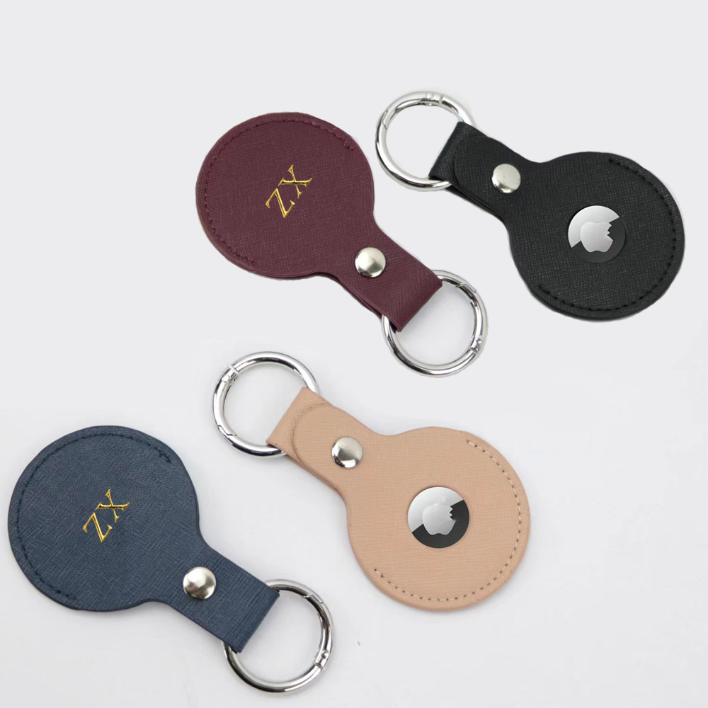 Custom Gold initial letters Fo - Monogram Keychain Leather avis et prix
