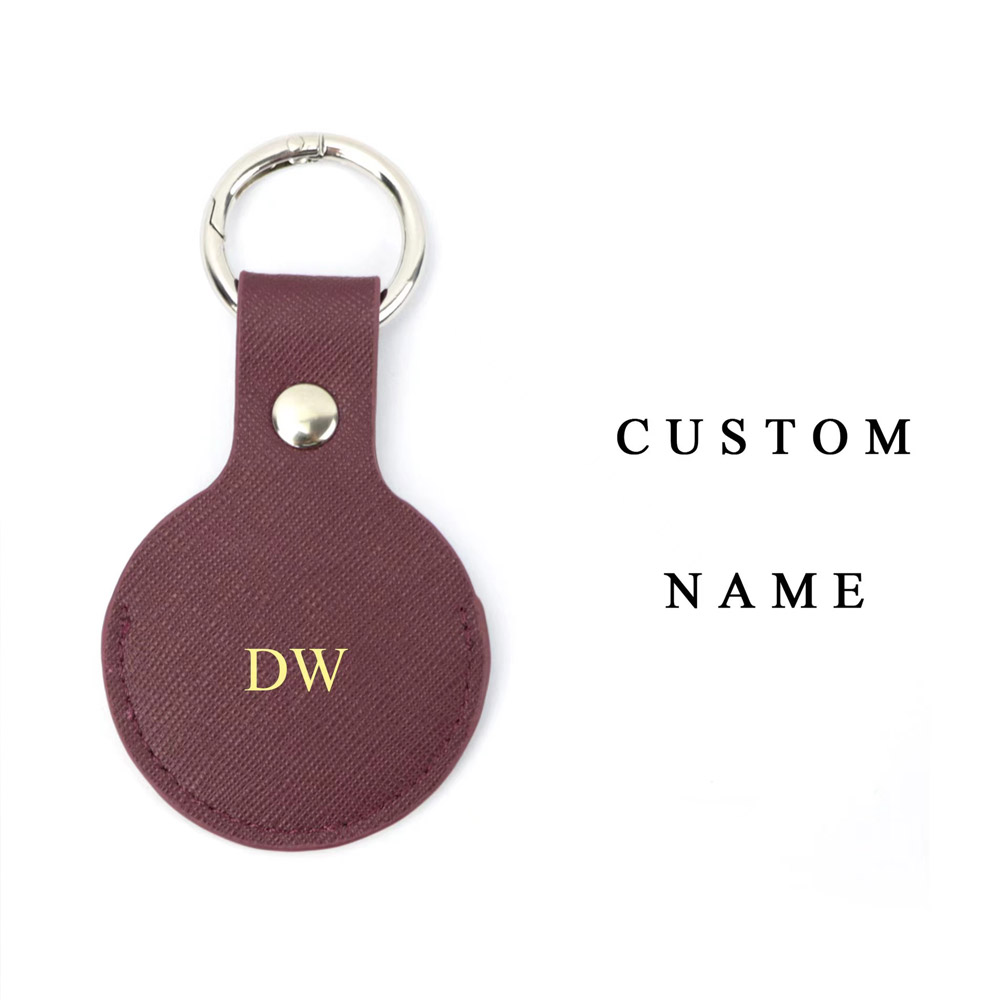 Custom Gold initial letters Fo - Monogram Keychain Leather avis et prix