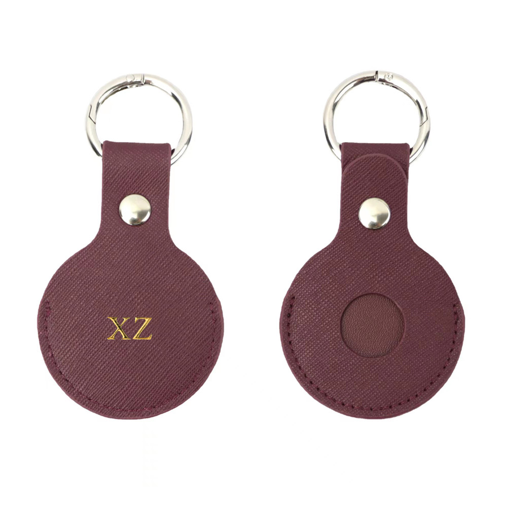 Custom Gold initial letters Fo - Monogram Keychain Leather avis et prix