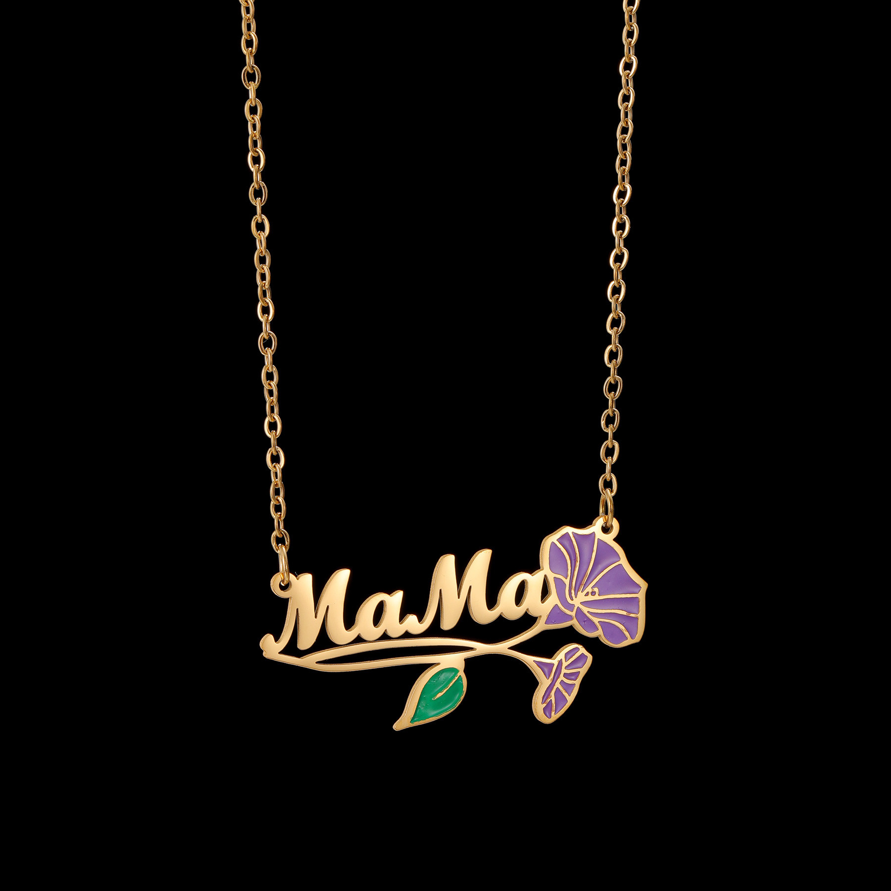 Acheerup Personalized Name UV  - Birth Flower Necklace avis et prix