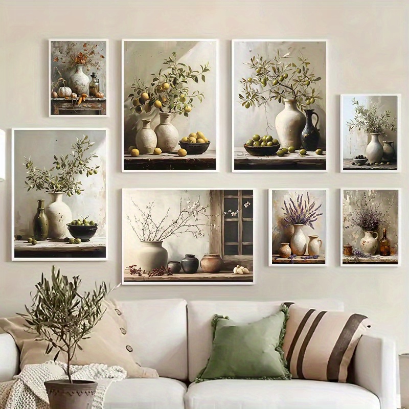 1pc Frameless  Retro Still Lif - Family Tree Print avis et prix