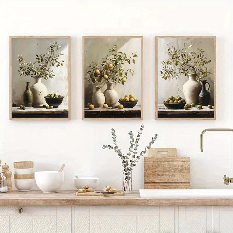 1pc Frameless  Retro Still Lif - Family Tree Print avis et prix
