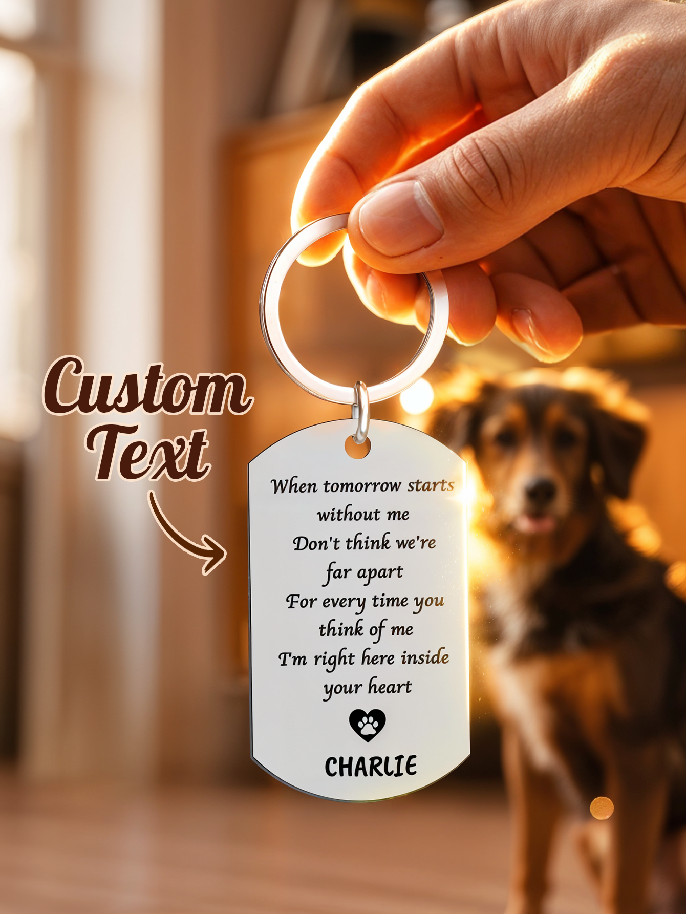 Personalized Pet Photo Keychai - Pet Portrait Custom avis et prix