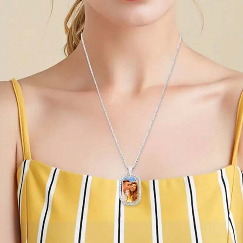 Custom photo pendant necklace, - Pet Portrait Custom avis et prix