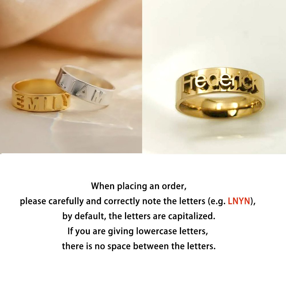 Personalized Name Ring for Men - Initial Ring Custom avis et prix