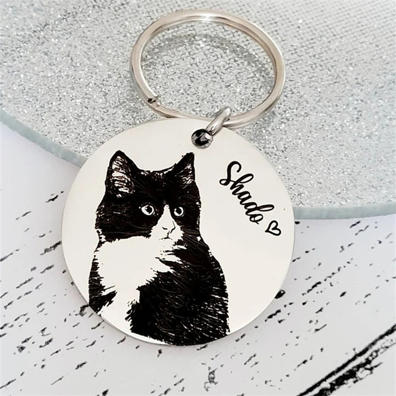 Animal Paw Print Keychain Cust - Pet Portrait Custom avis et prix