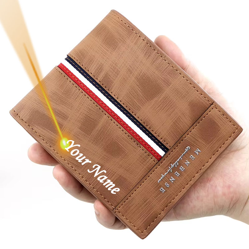 Slim Card Holder Male Purses C - Personalized Name Box avis et prix