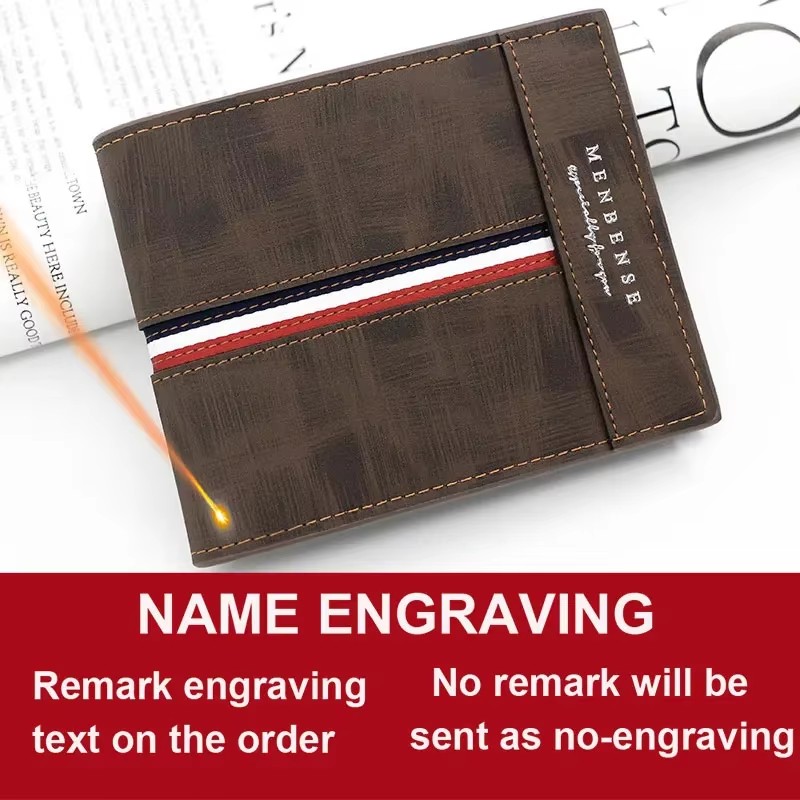 Slim Card Holder Male Purses C - Personalized Name Box avis et prix