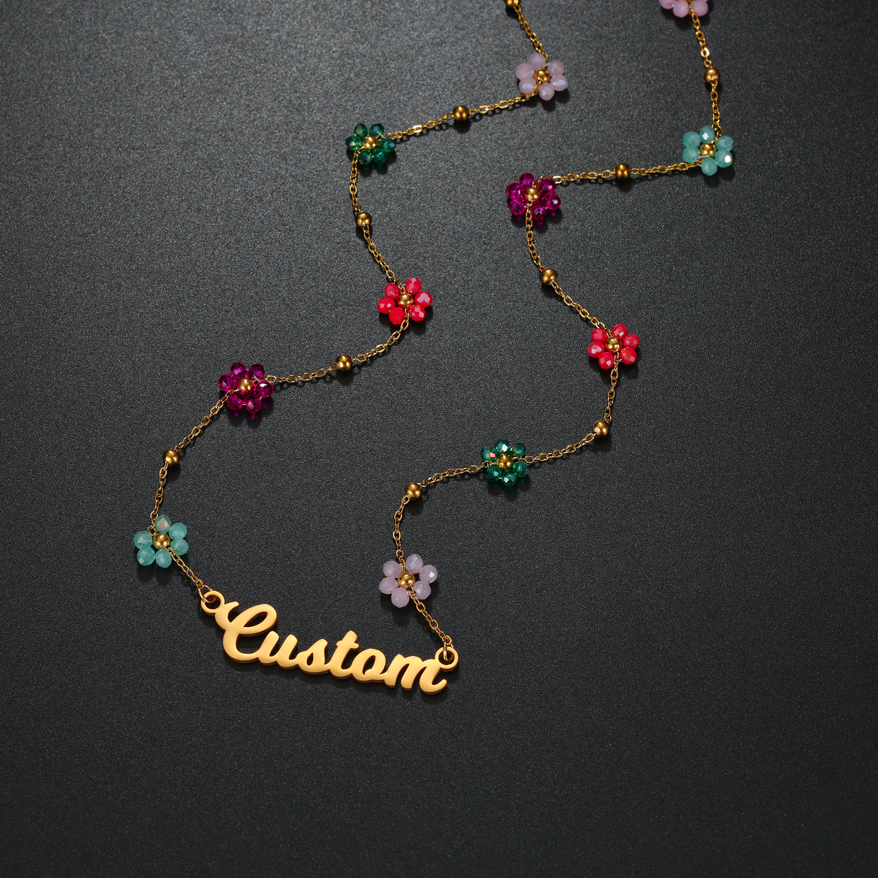 Atoztide Custom Name Jewelry S - Birth Flower Necklace avis et prix