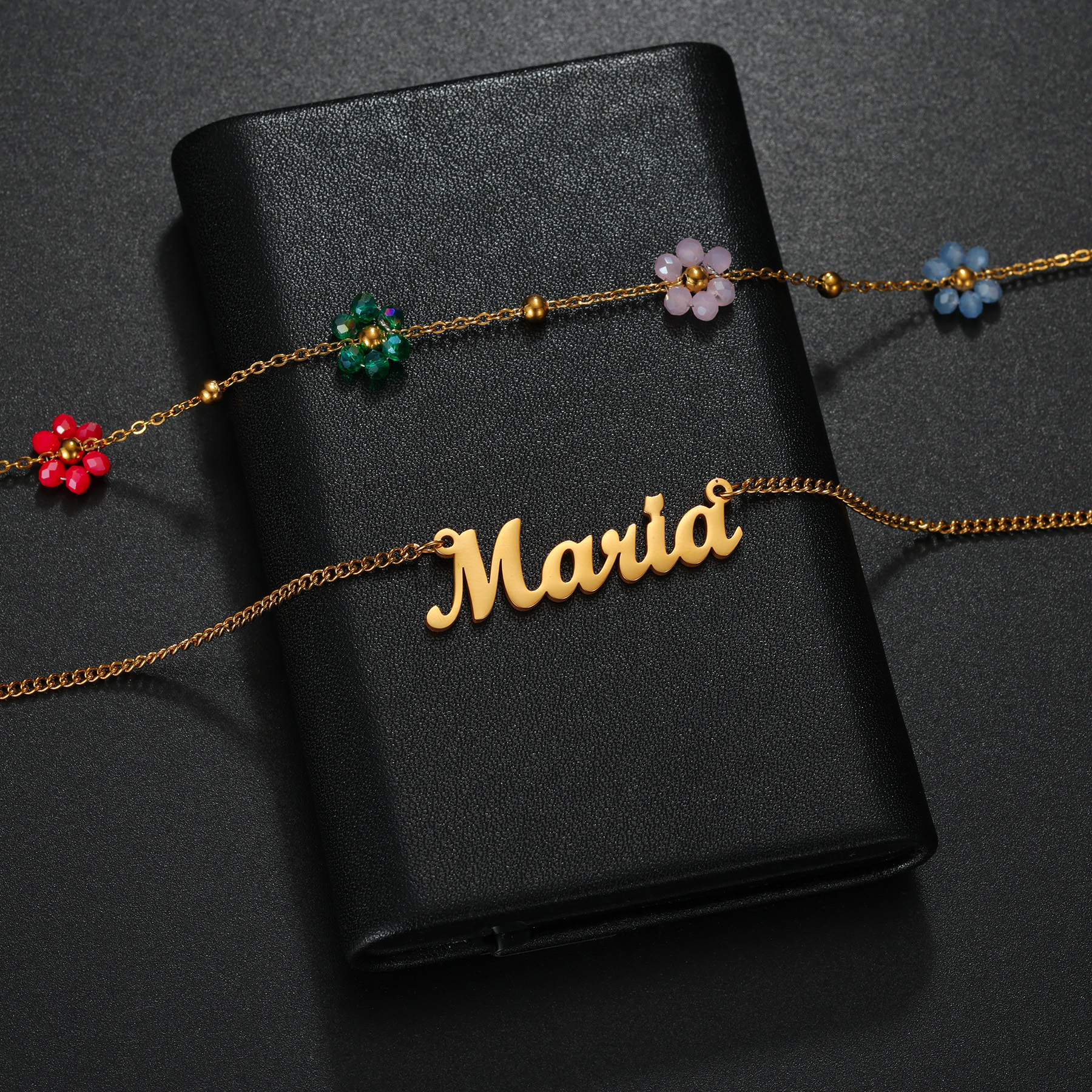 Atoztide Custom Name Jewelry S - Birth Flower Necklace avis et prix