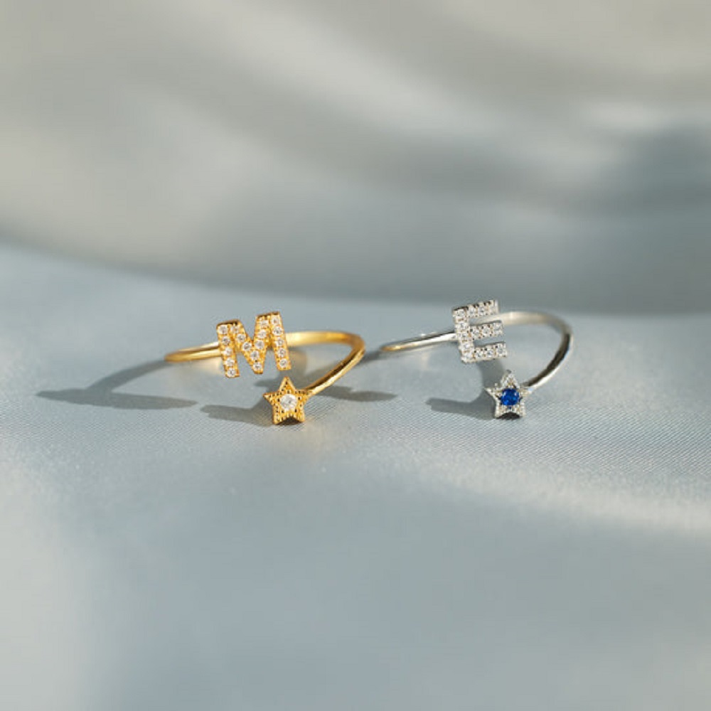 YOU WERE BORN TO SHINE INITIAL - Initial Ring Custom avis et prix
