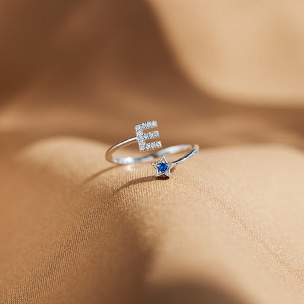 YOU WERE BORN TO SHINE INITIAL - Initial Ring Custom avis et prix