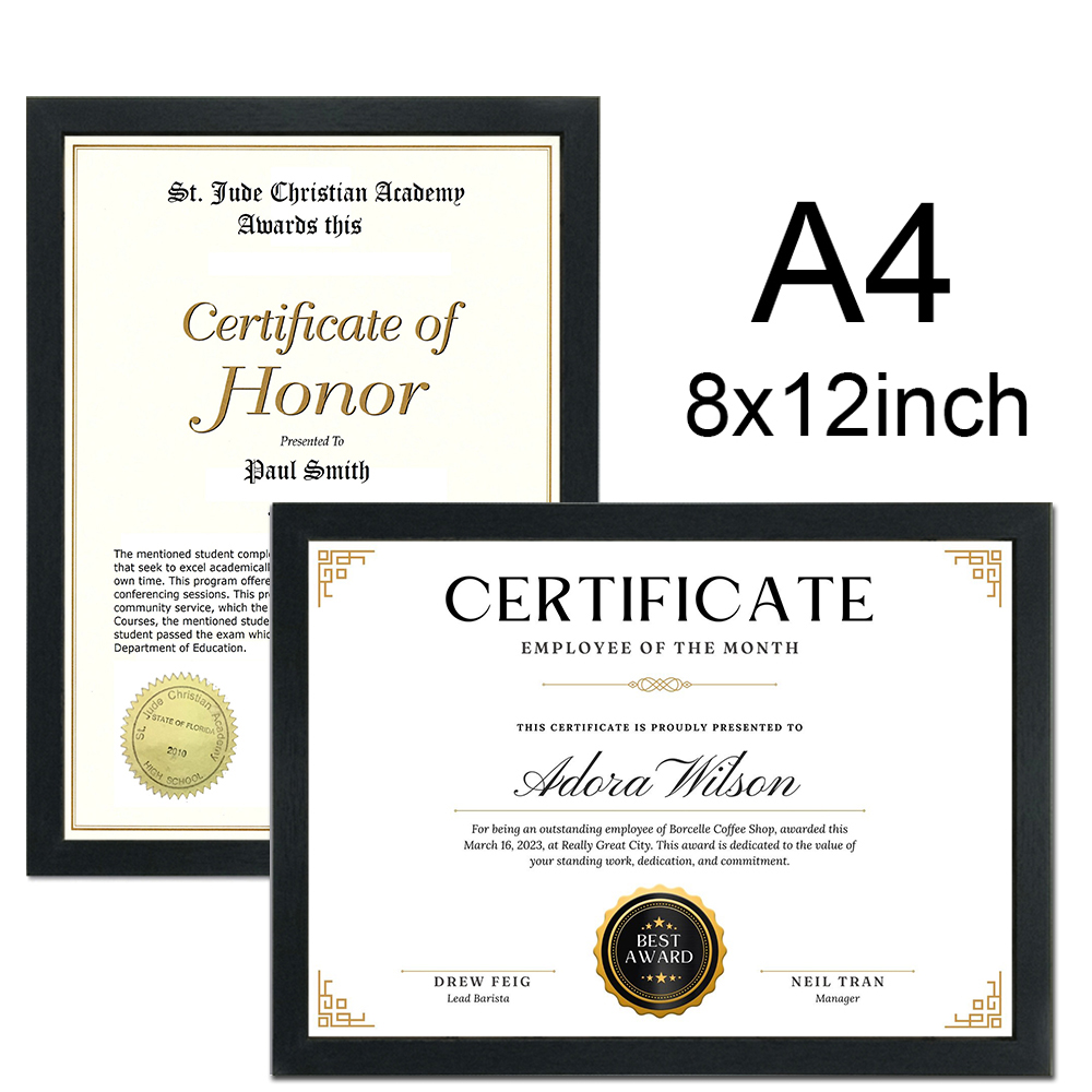 1/2/3pcs Wood Picture Frame A4 - Engraved Wood Frame avis et prix