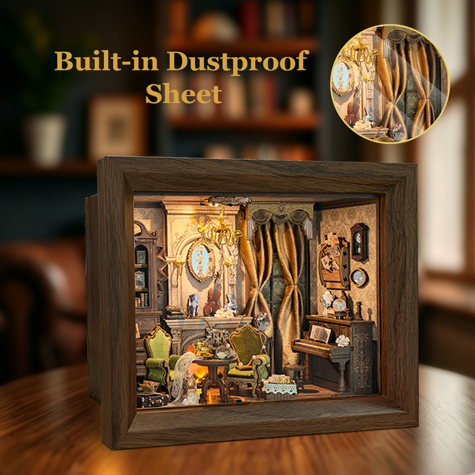 DIY Wooden Glimmer Hall Photo  - Engraved Wood Frame avis et prix