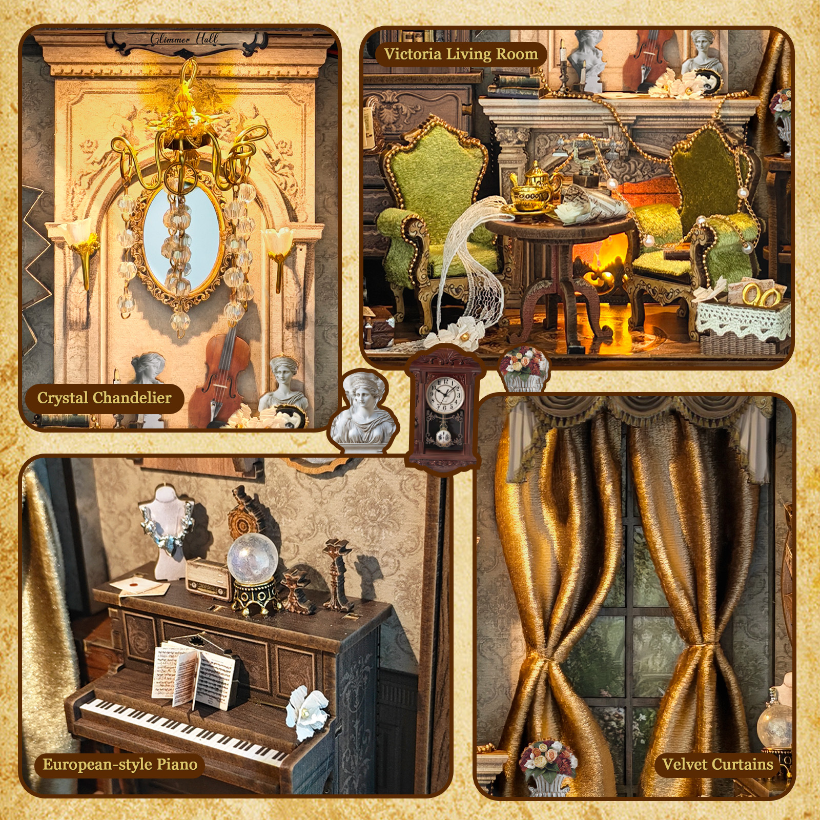 DIY Wooden Glimmer Hall Photo  - Engraved Wood Frame avis et prix