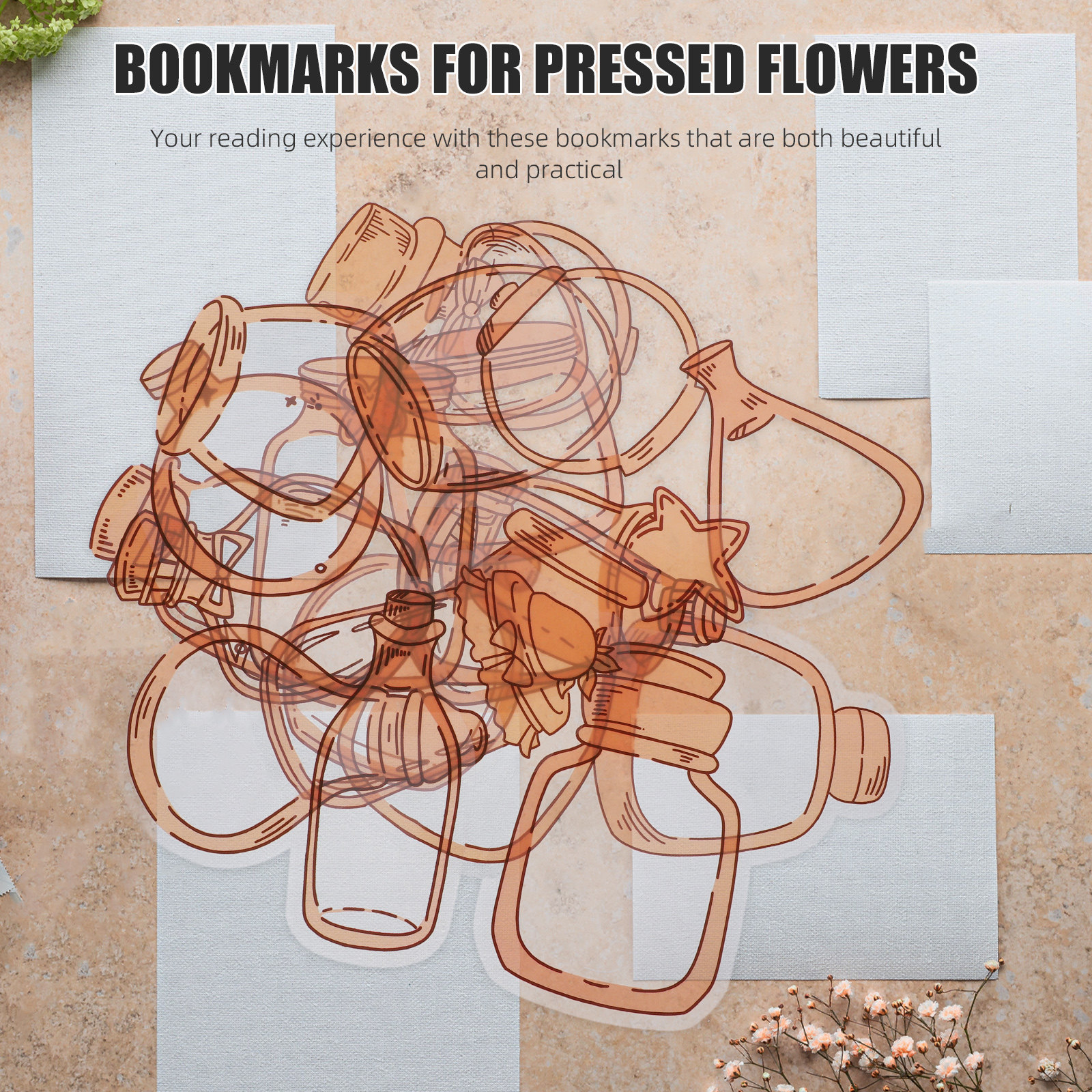 20 Sheets Pressed Dried Flower - Dried Flower Bookmark avis et prix